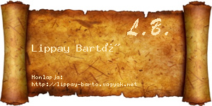 Lippay Bartó névjegykártya